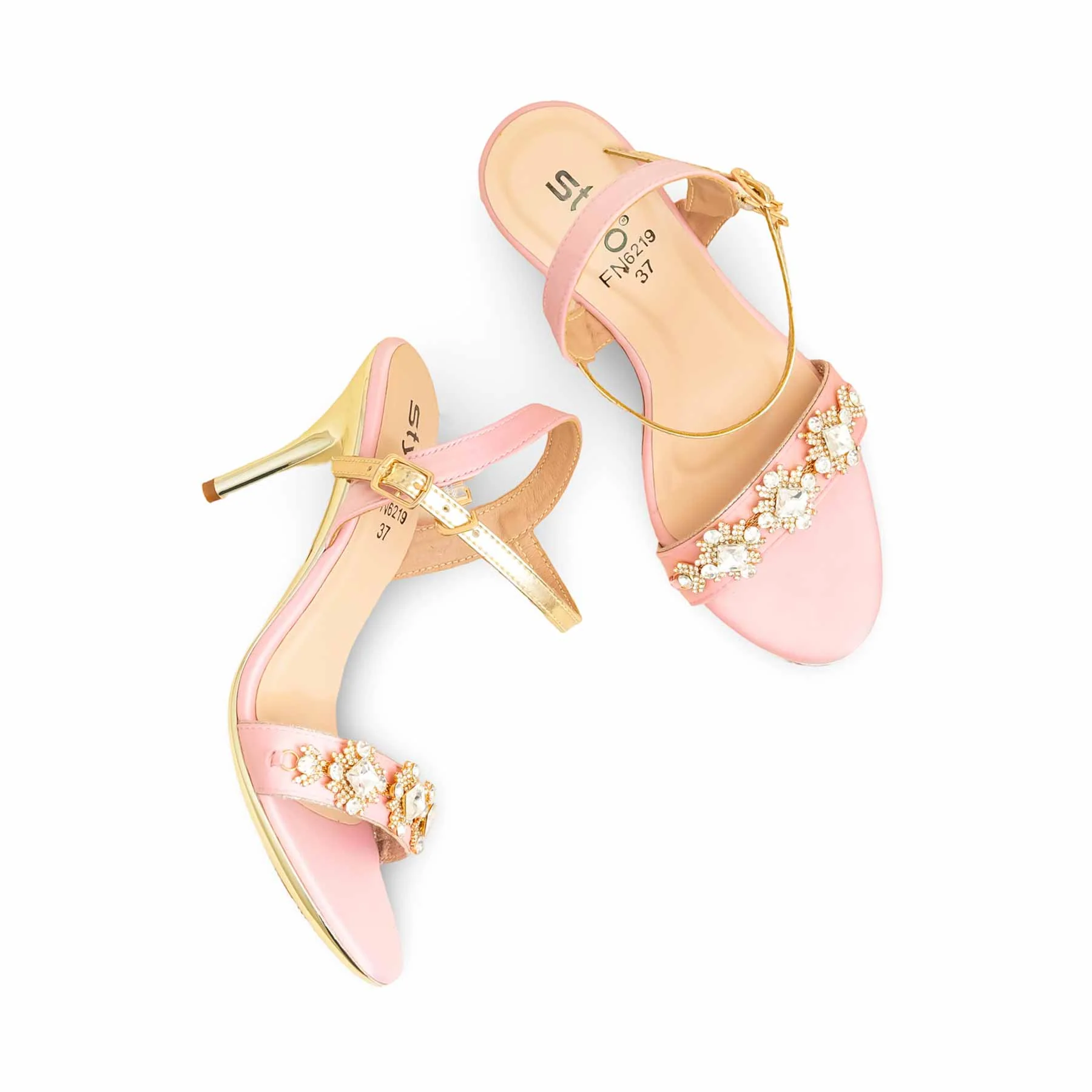 Pink Fancy Bridal Sandal FN6219 - Image 5