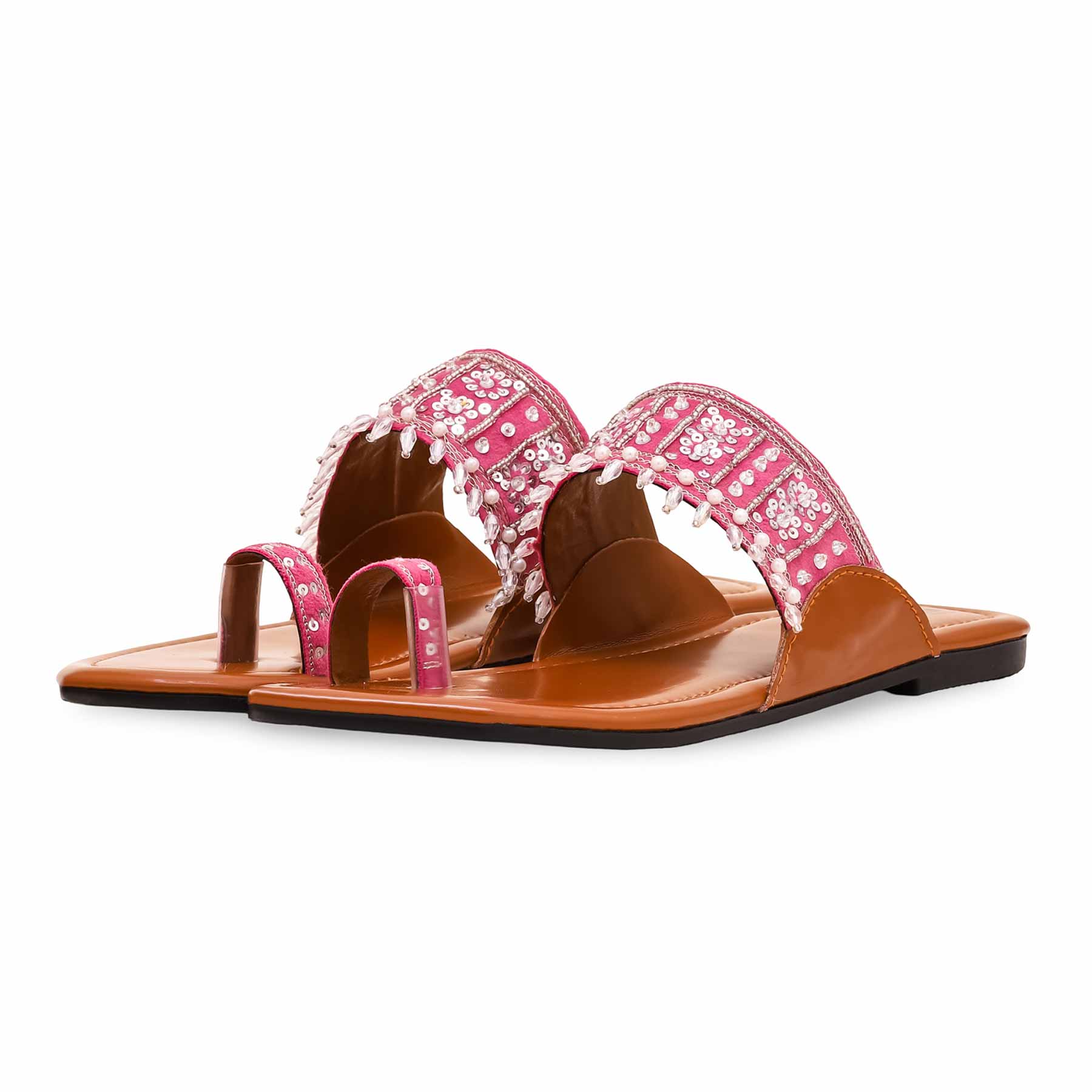 Pink Fancy Chappal EC0208 - Image 2