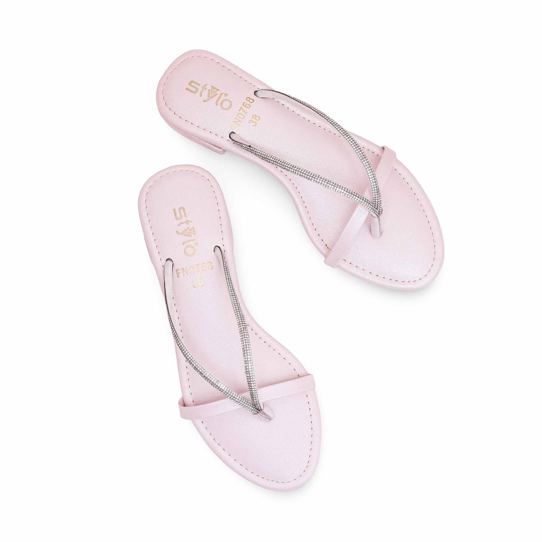 Pink Fancy Chappal FN0768 - Image 4