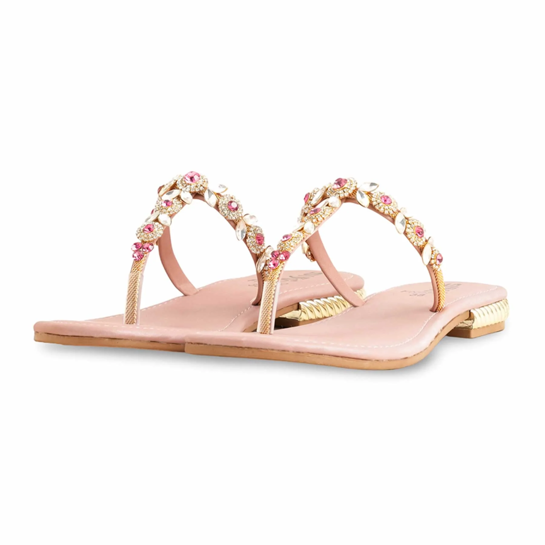 Pink Fancy Chappal FN0802 - Image 3