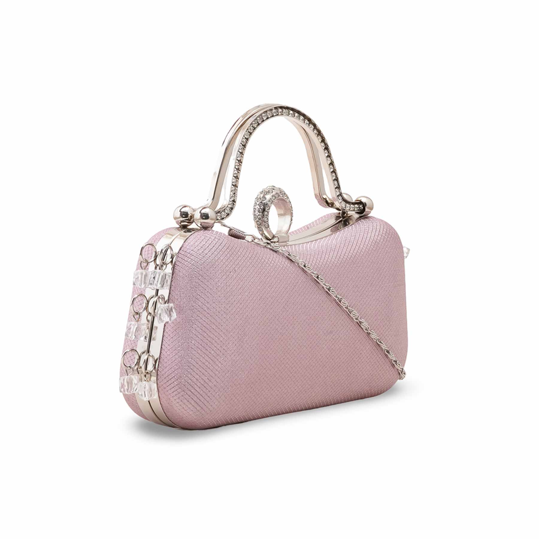 Pink Fancy Clutch For Ladies P15704 - Image 3