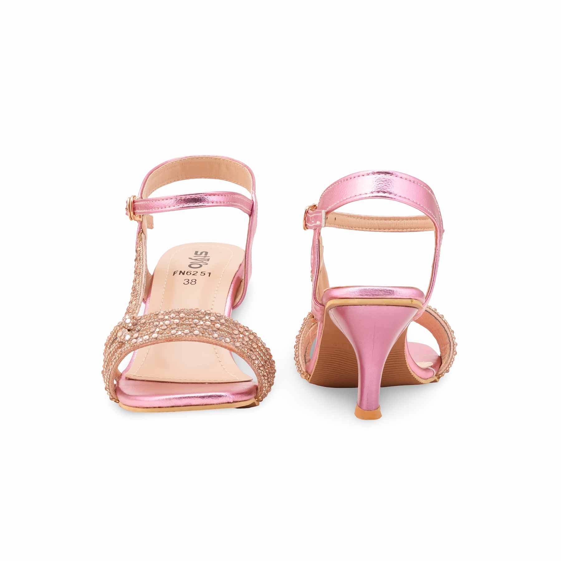 Pink Fancy Sandal For Ladies FN6251 - Image 4