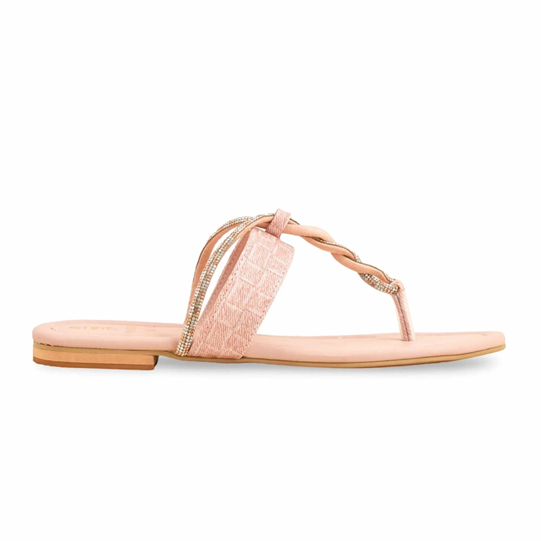 Pink Formal Chappal For Women FR0555 - Image 2