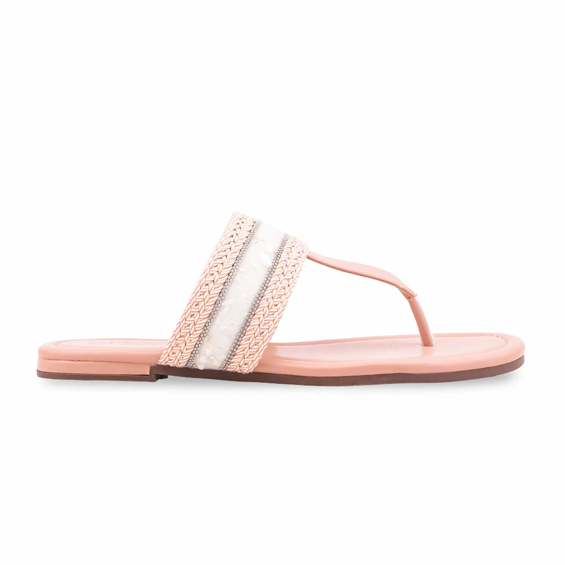 Pink Formal Chappal For Women FR0573 - Image 2