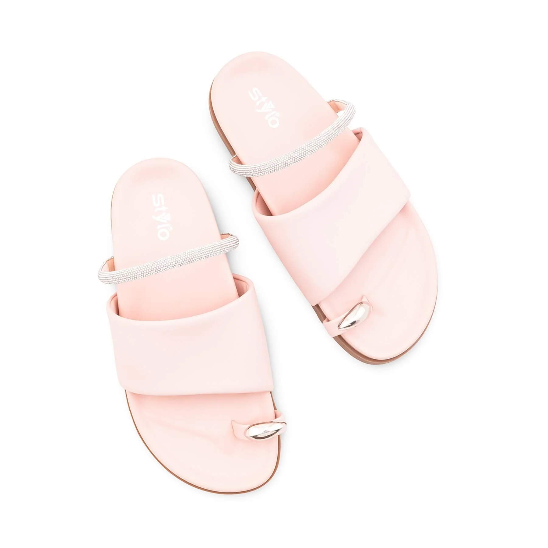 Pink Formal Chappal For Women PU0745 - Image 5