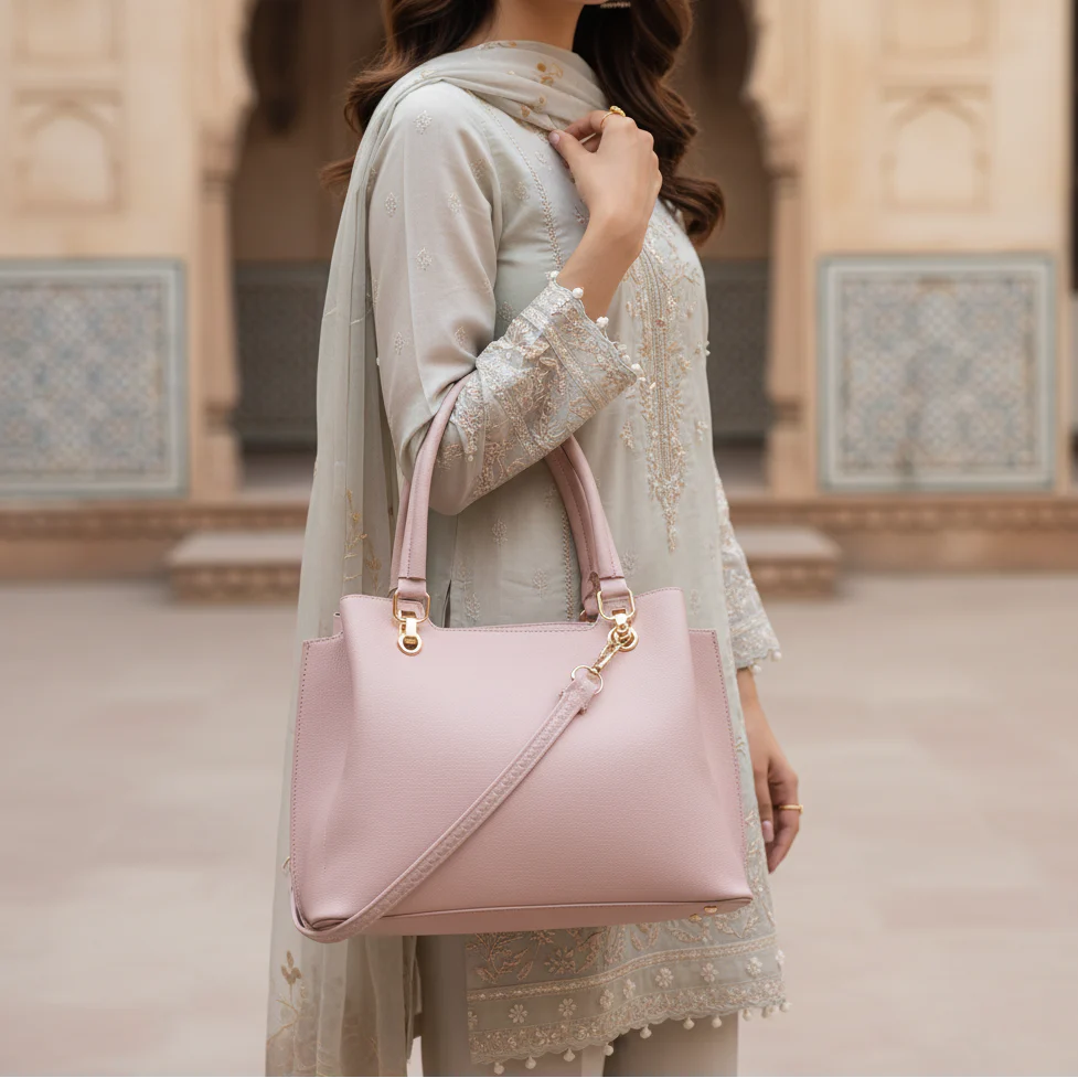 Pink Formal Hand Bag For Women P55847 - Image 2