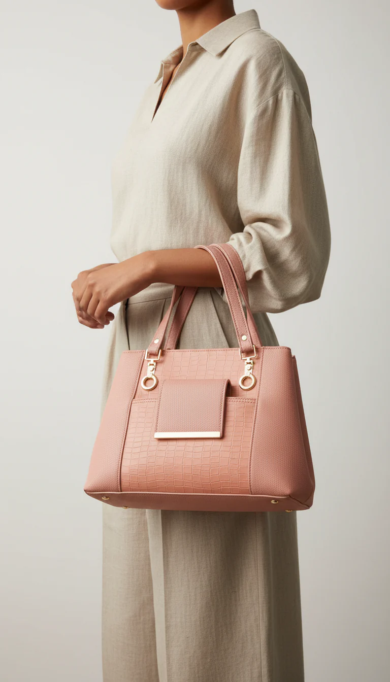 Pink Formal Hand Bag For Women P56289