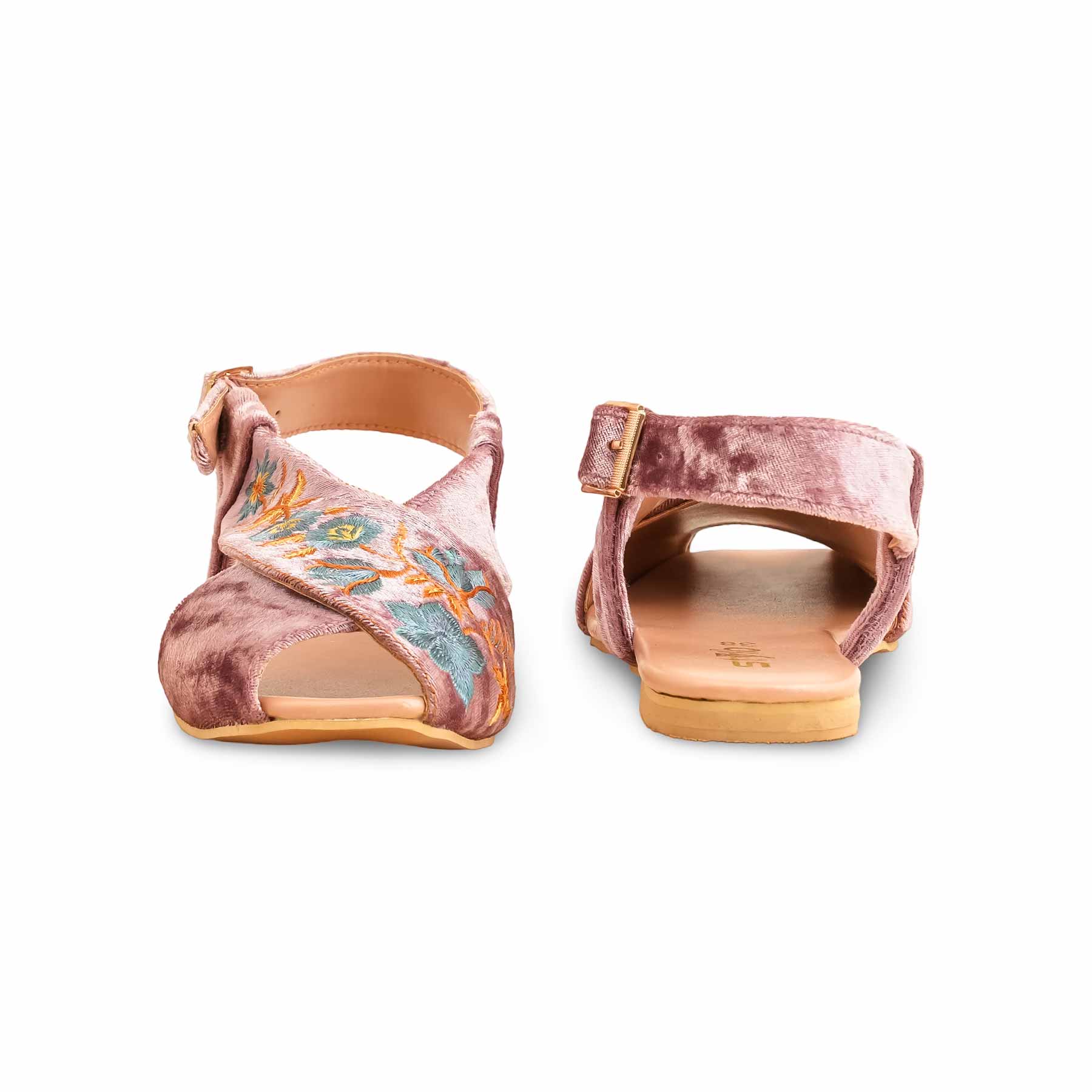 Pink Formal Peshawari Chappal For Ladies EC3184 - Image 4
