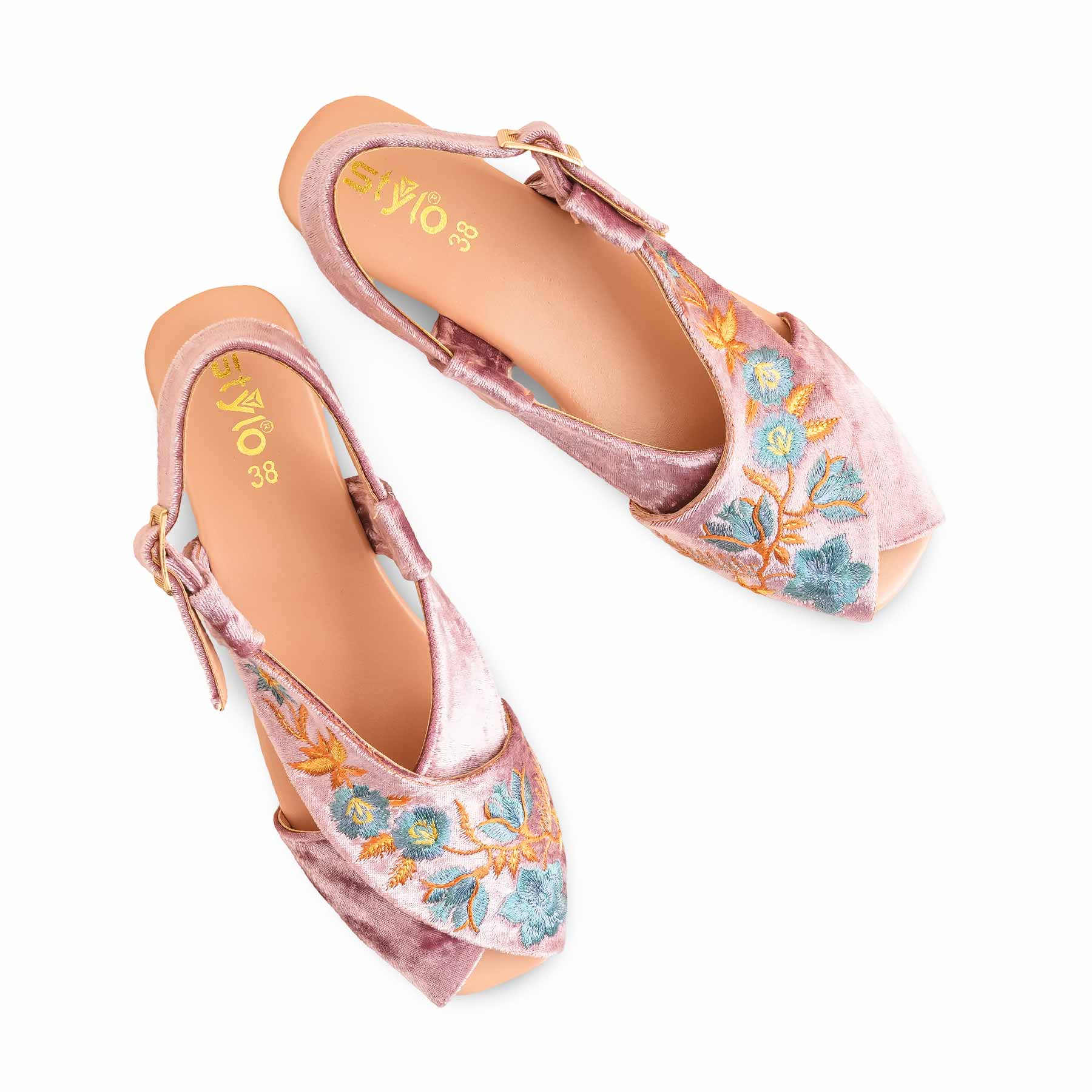Pink Formal Peshawari Chappal For Ladies EC3184 - Image 5