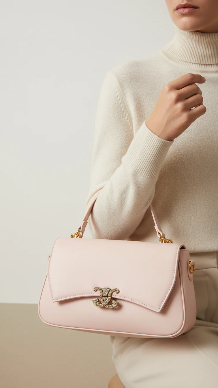 Pink Formal Shoulder Bag For Ladies P36140