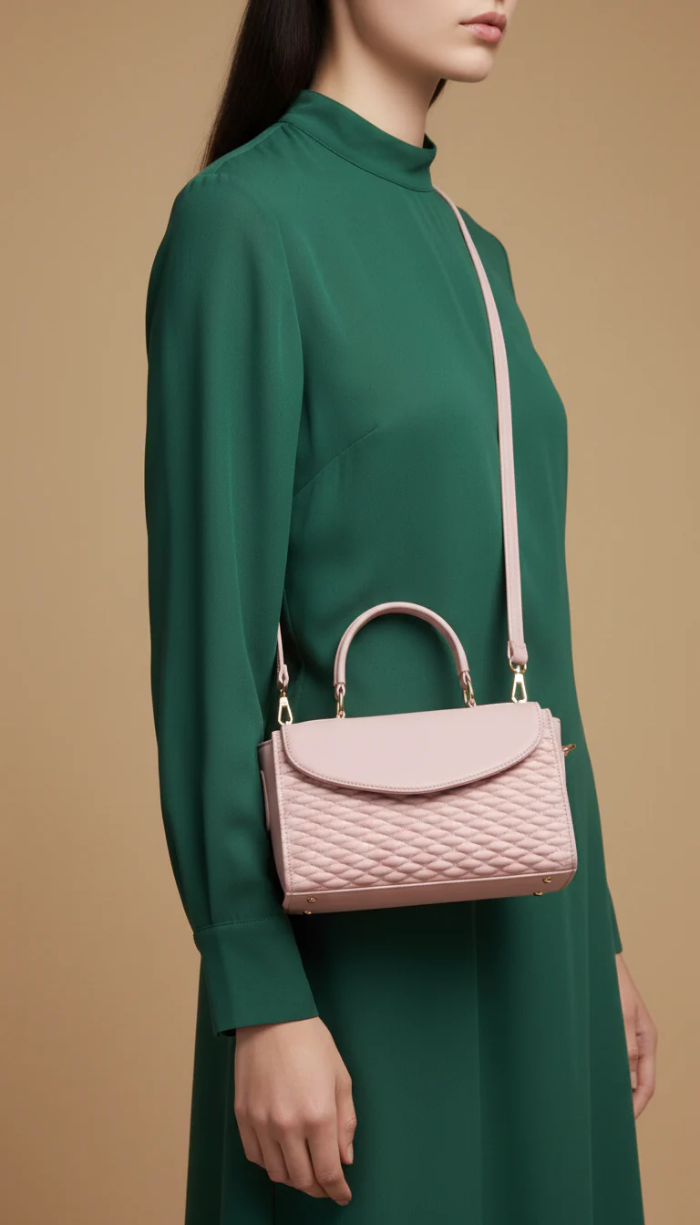 Pink Formal Shoulder Bag For Ladies P55856
