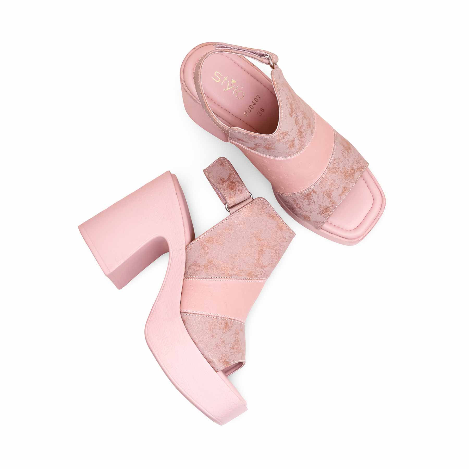 Pink Formal Sandal PU0407 - Image 4