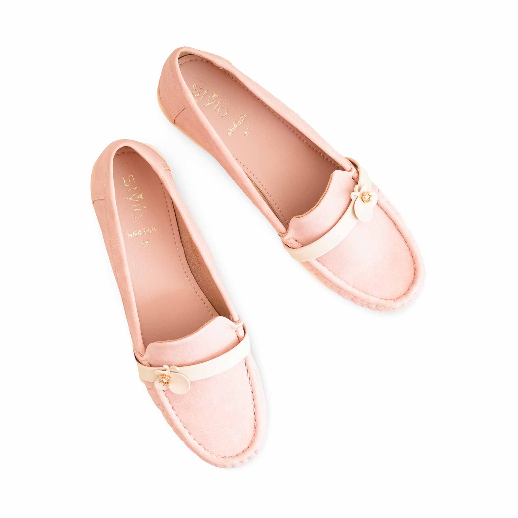 Pink Moccasin For Ladies WN4359 - Image 4