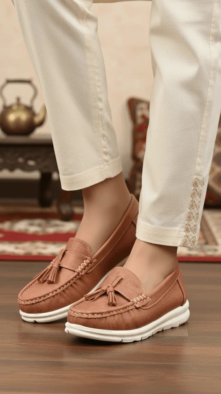 Pink Moccasin For Women WN4487