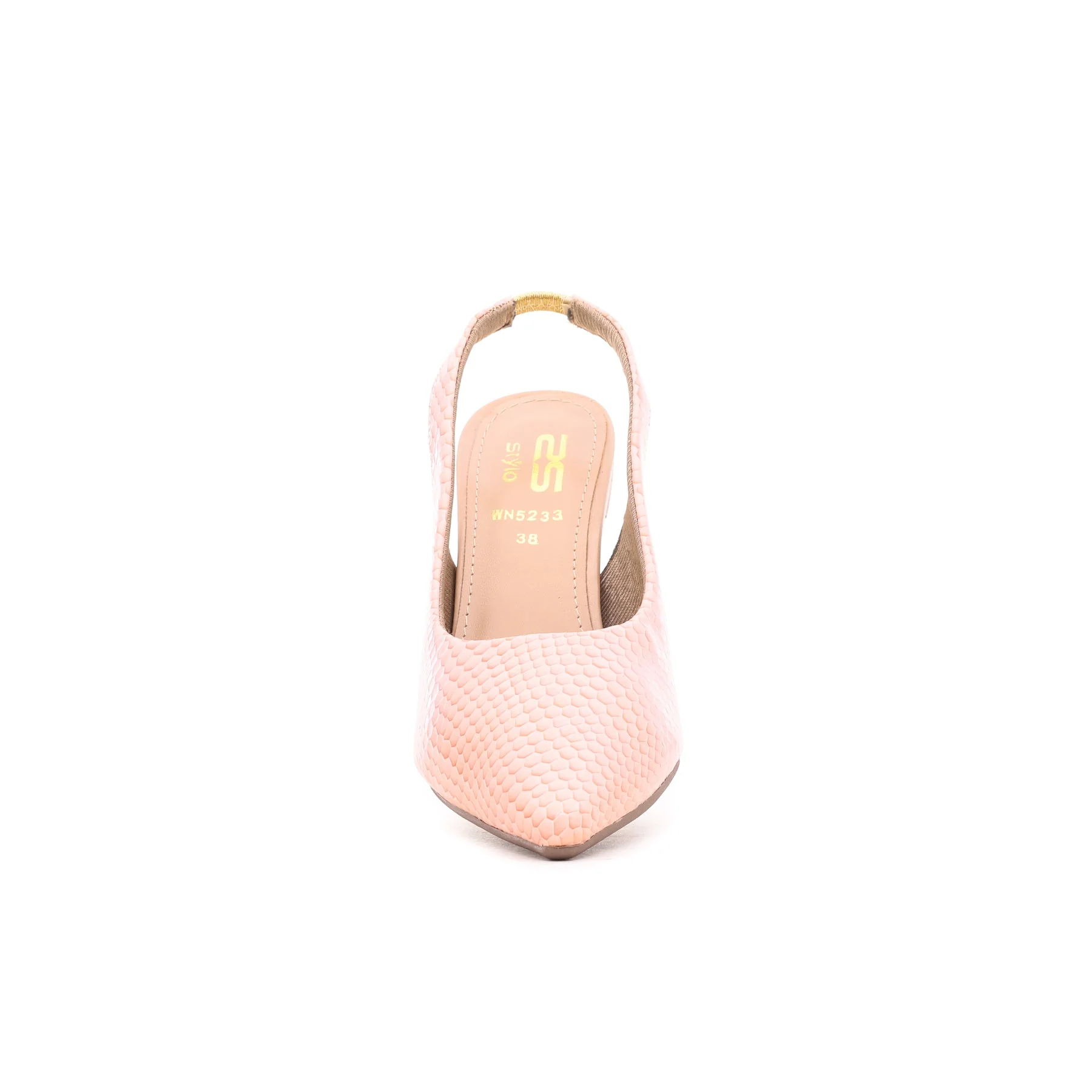Pink Back Open Shoes WN5233 - Image 3