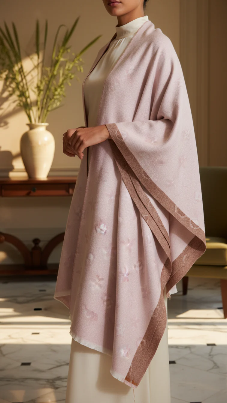Pink Winter Capeshawl PW5687 - Image 2