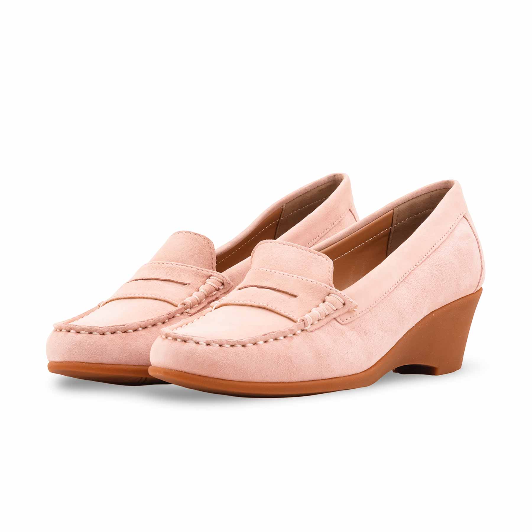 Pink Winter Moccasin For Ladies WN4429 - Image 3