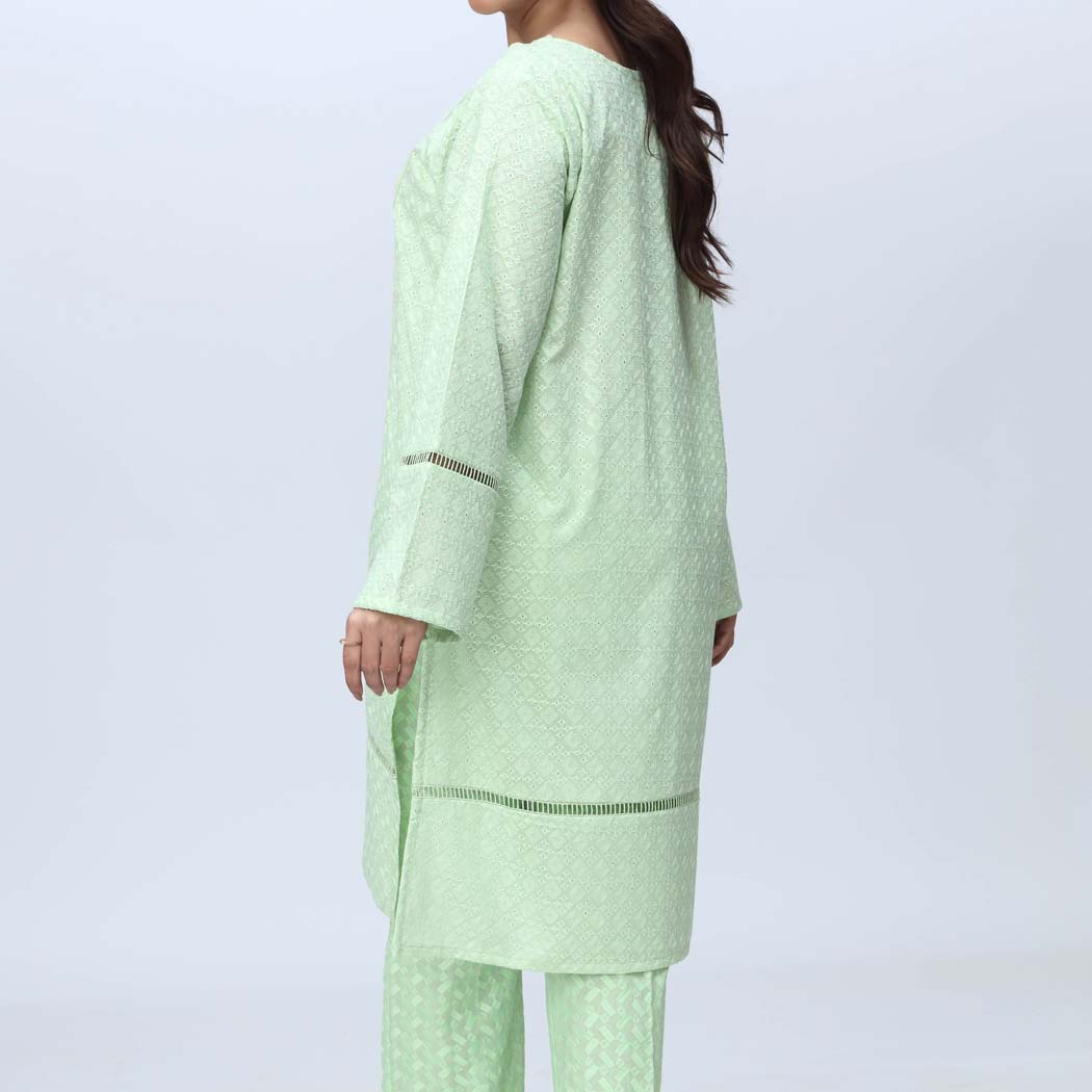 1PC-Embroidered ChikanKari Shirt PS4170 - Image 3