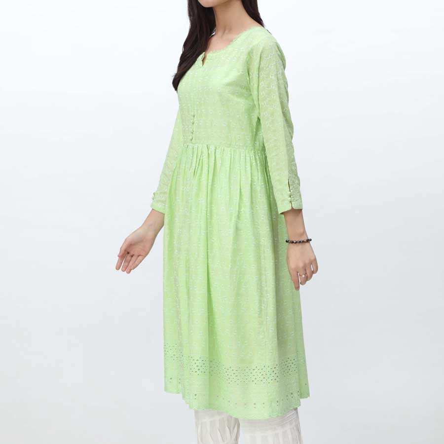 1PC- Embroidered Chikankari Shirt PS4174 - Image 2