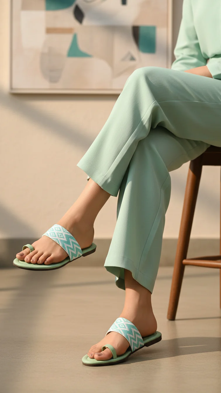 PISTAGREEN Casual Chappal For Ladies CL2312