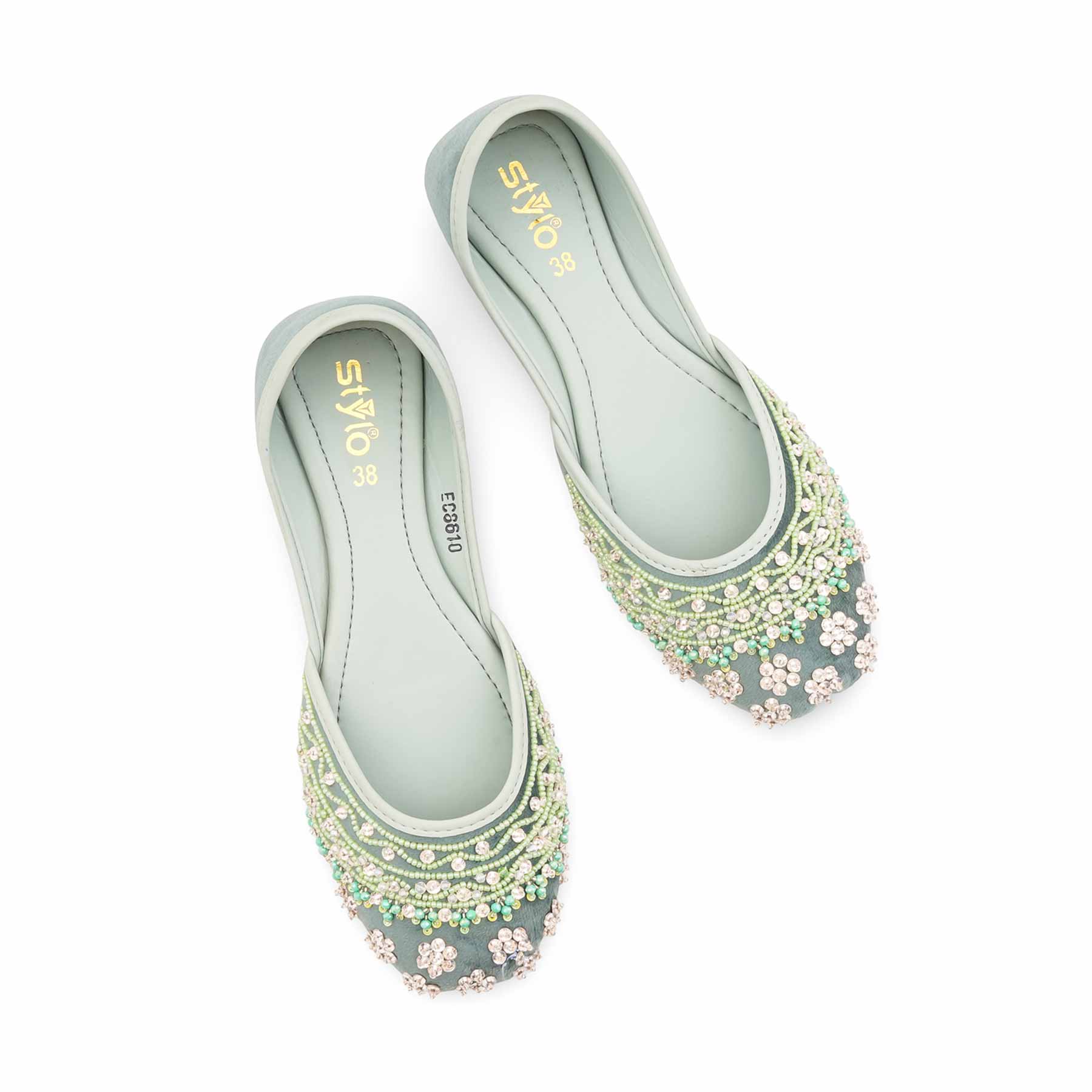 PISTAGREEN Fancy Khussa For Ladies EC8610 - Image 6