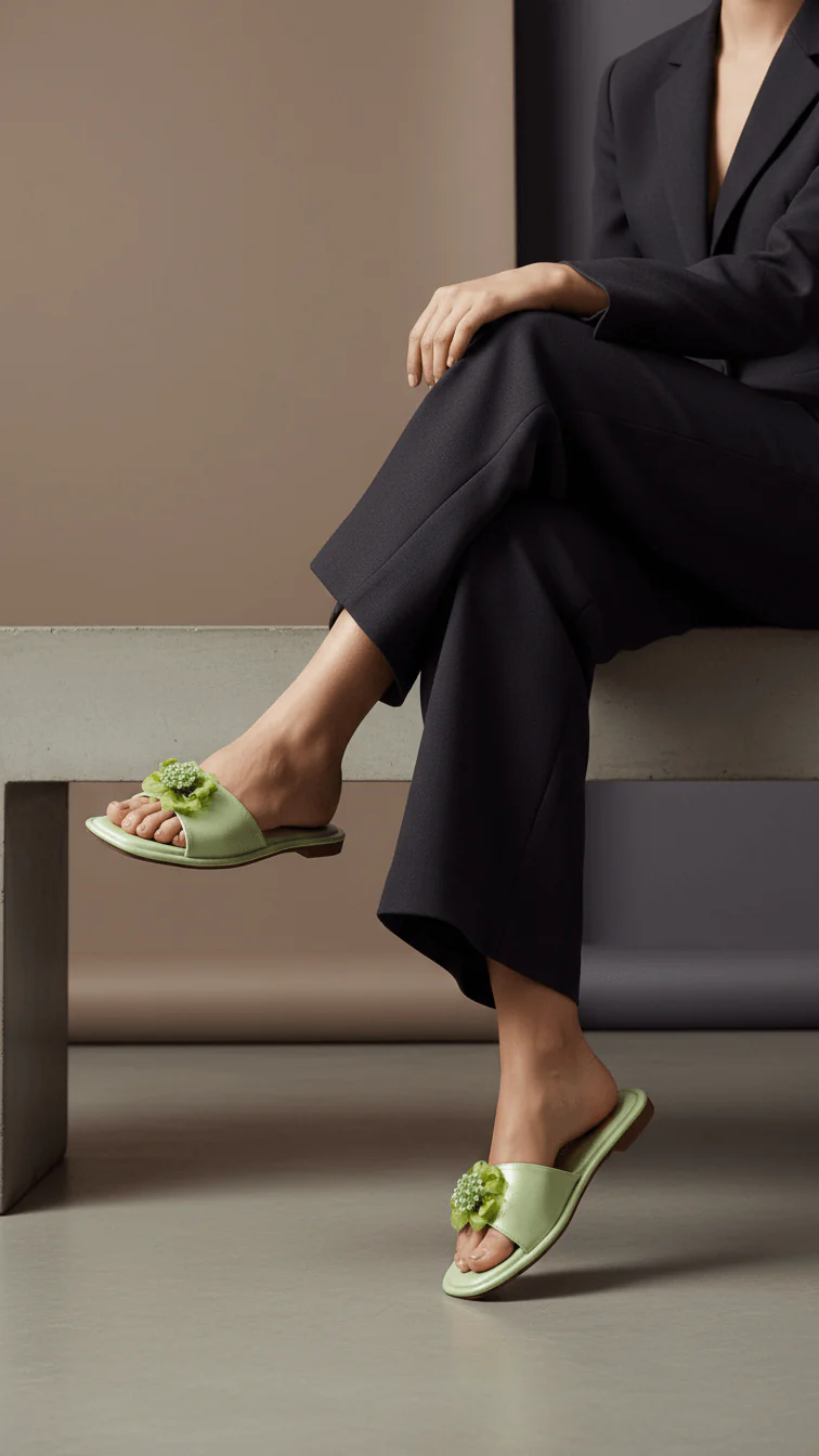 Pistagreen Formal Slipper FR8312