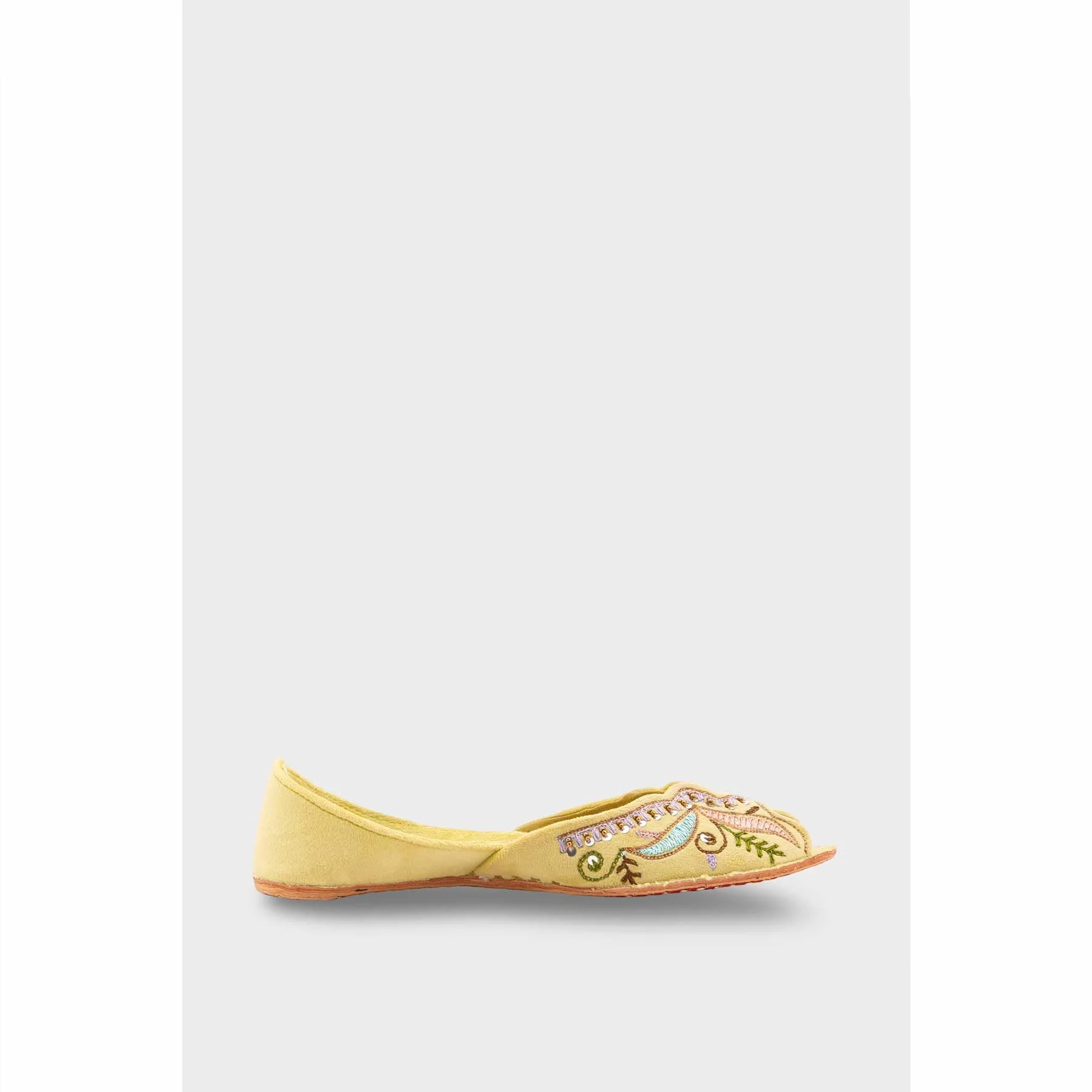 PISTAGREEN Leather Khussa For Women EC8764 - Image 3