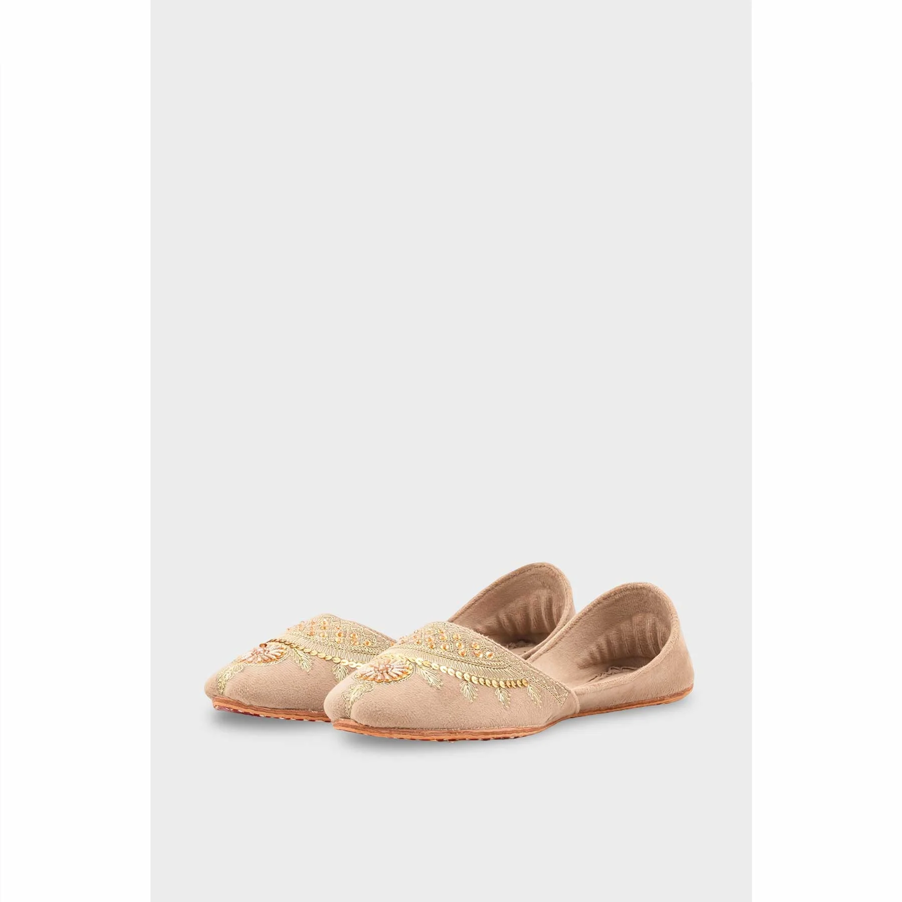 PISTAGREEN Leather Khussa For Women EC8765 - Image 4