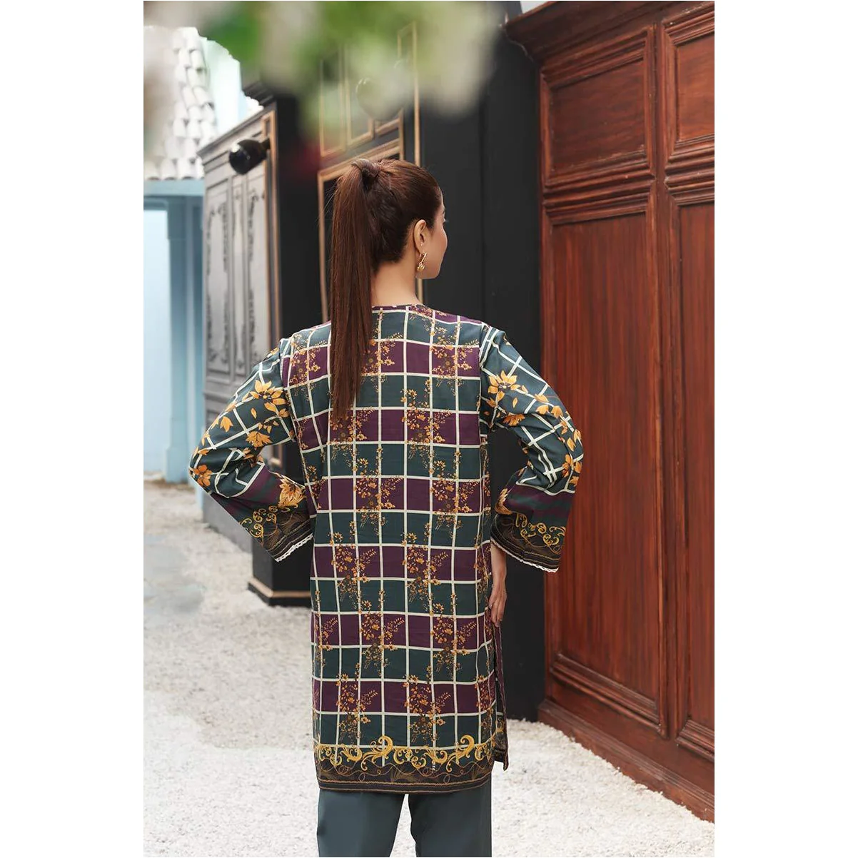 Printed Lawn Shirt PS1074 - Image 2