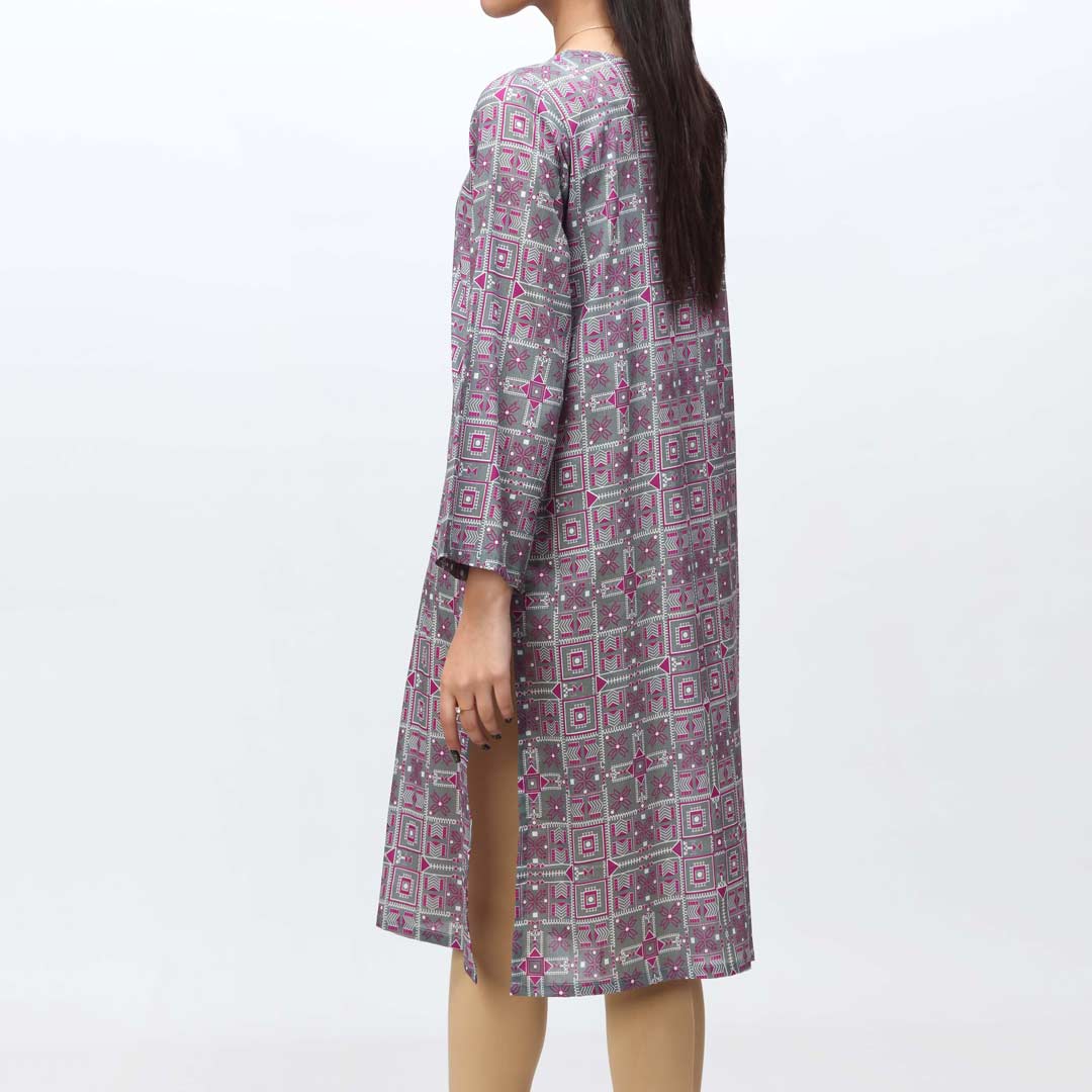1PC-Unstitched Digital Printed Lawn Shirt PS4637 - Image 3