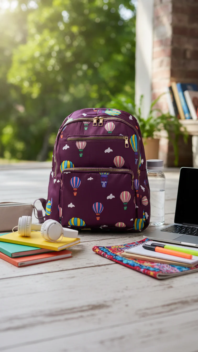 Purple Casual Back Pack P47476