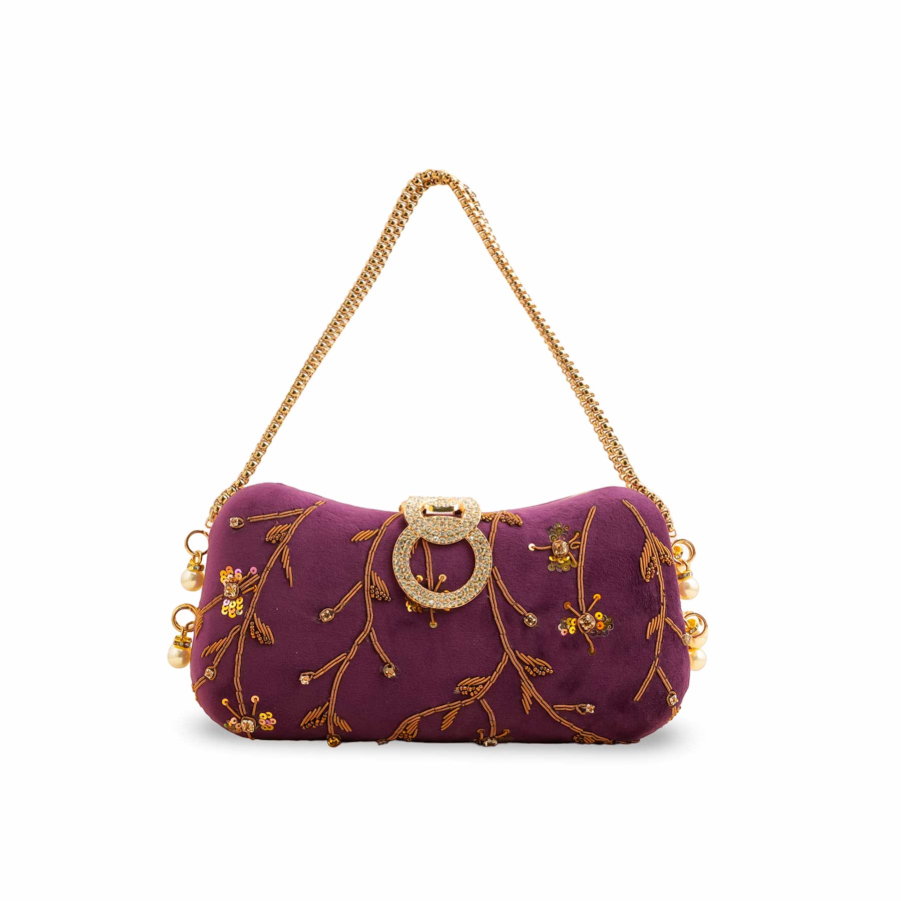 Purple Fancy Clutch P15403 - Image 2