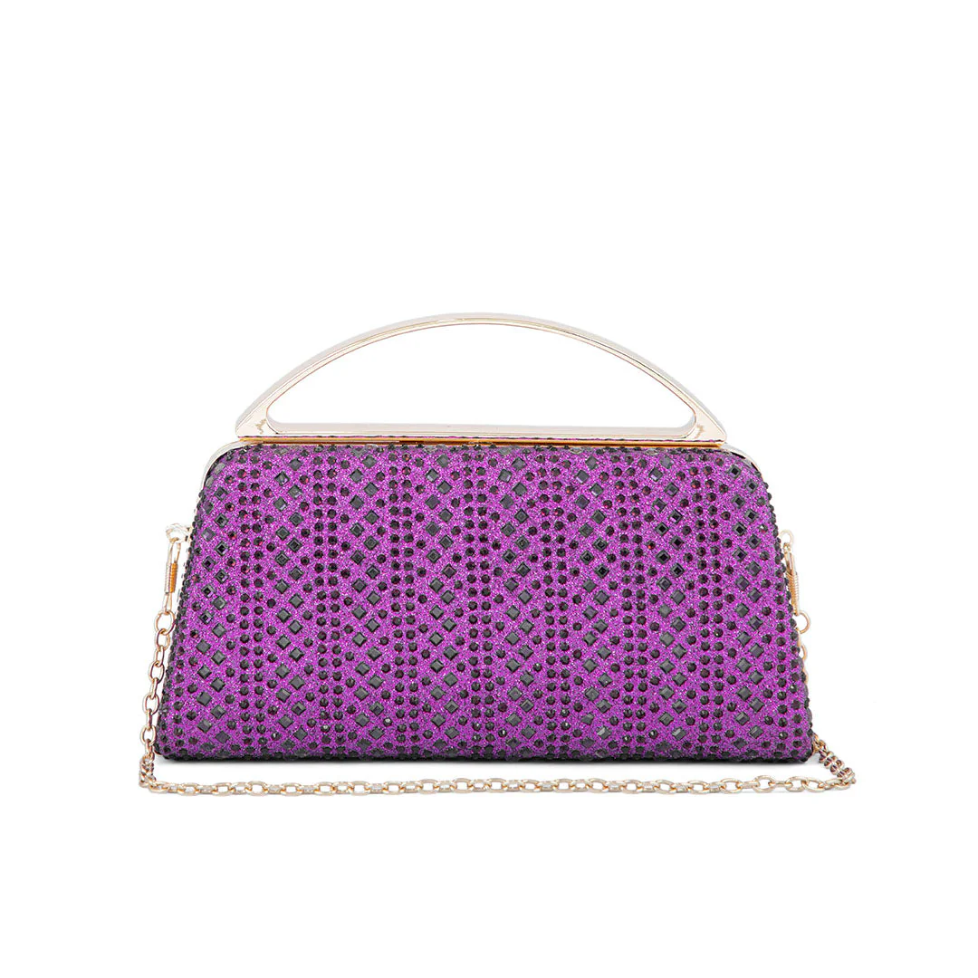 Purple Fancy Clutch P24188 - Image 2