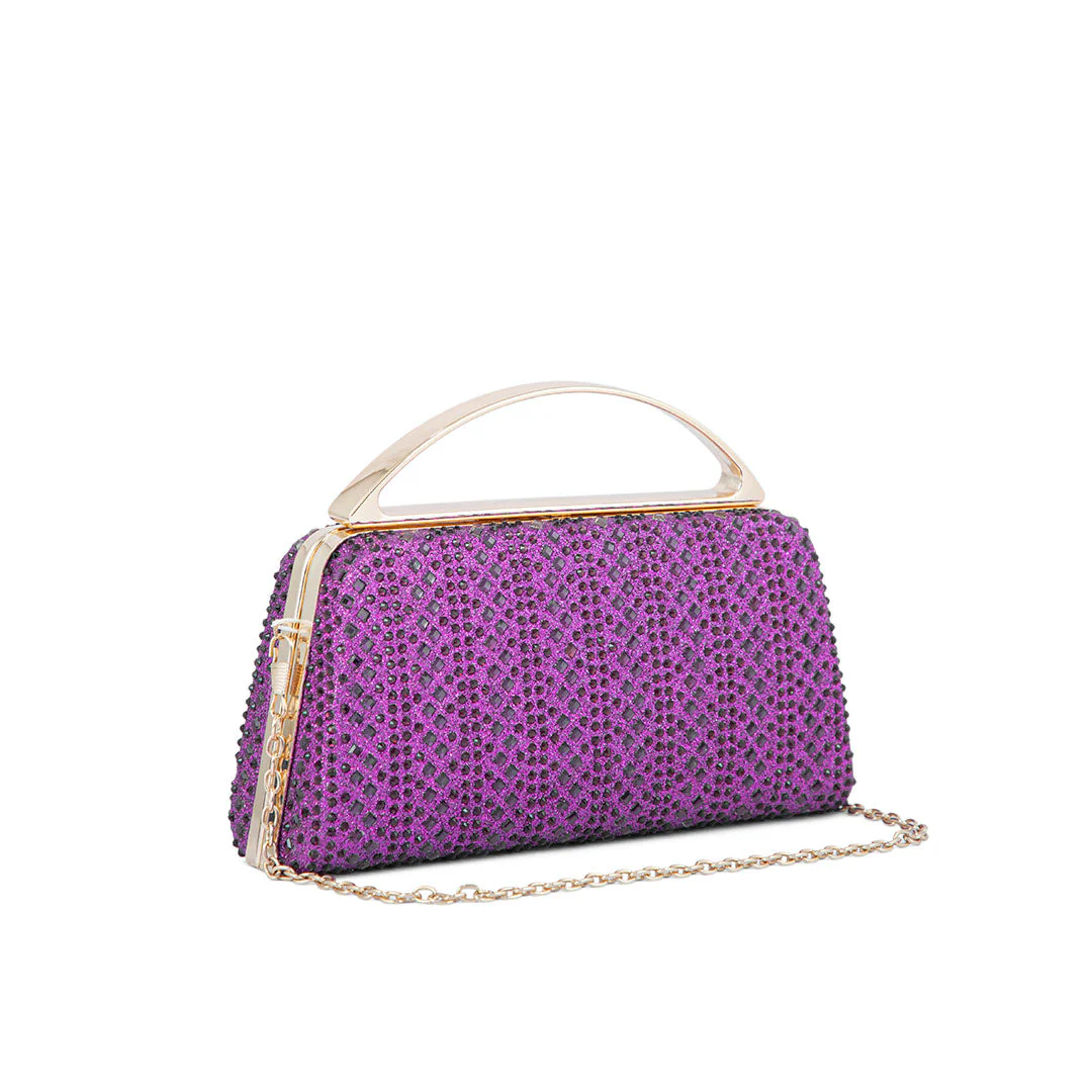 Purple Fancy Clutch P24188 - Image 3