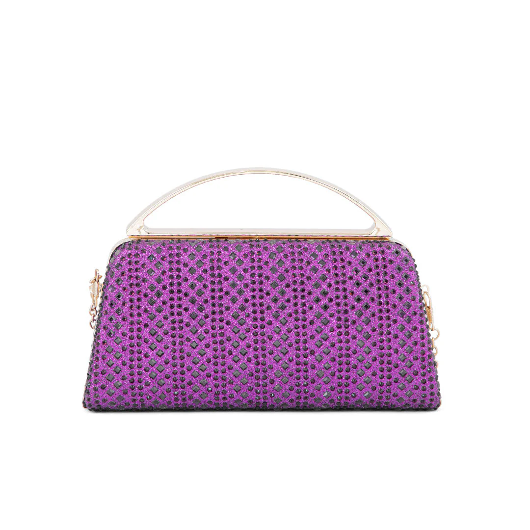 Purple Fancy Clutch P24188 - Image 4