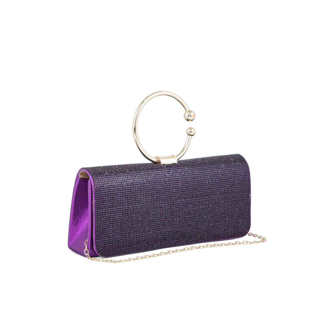 Purple Fancy Clutch P24329 - Image 3