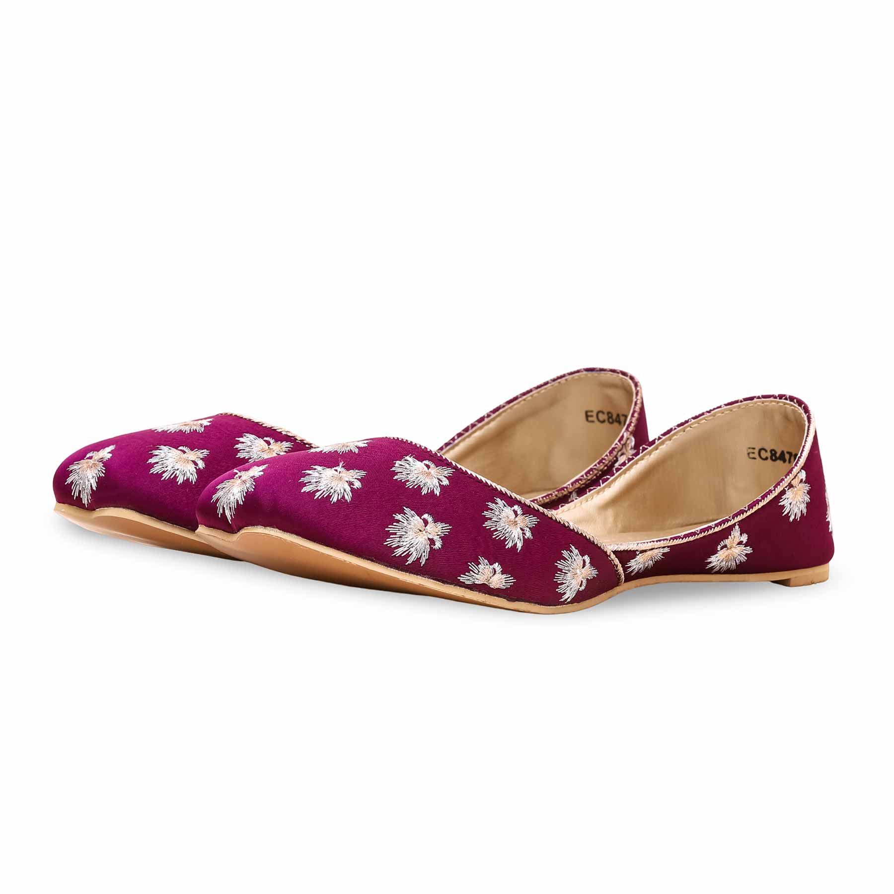 Purple Fancy Khussa  EC8476 - Image 2