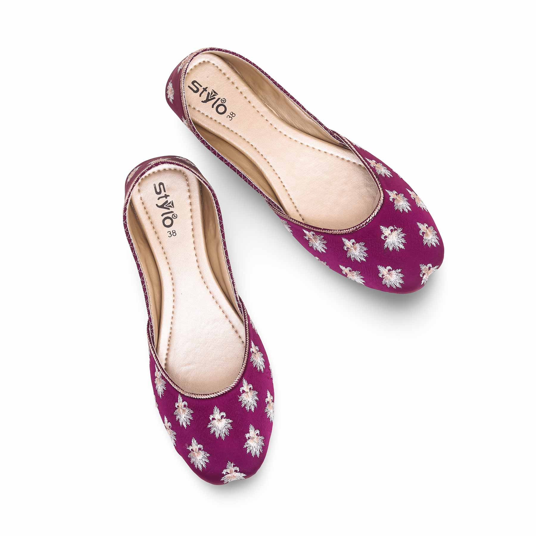 Purple Fancy Khussa  EC8476 - Image 4