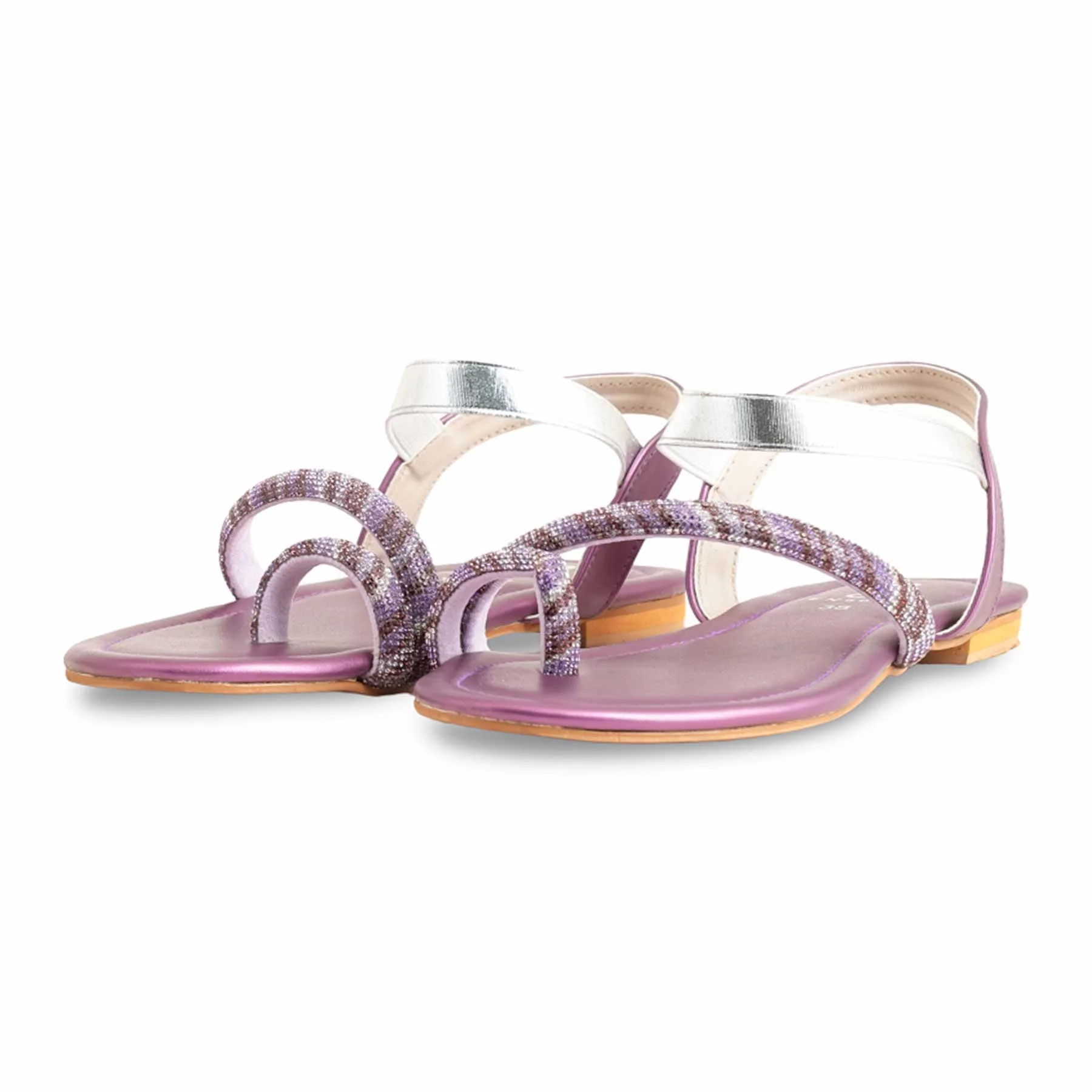 Purple Fancy Sandal FN6000 - Image 3