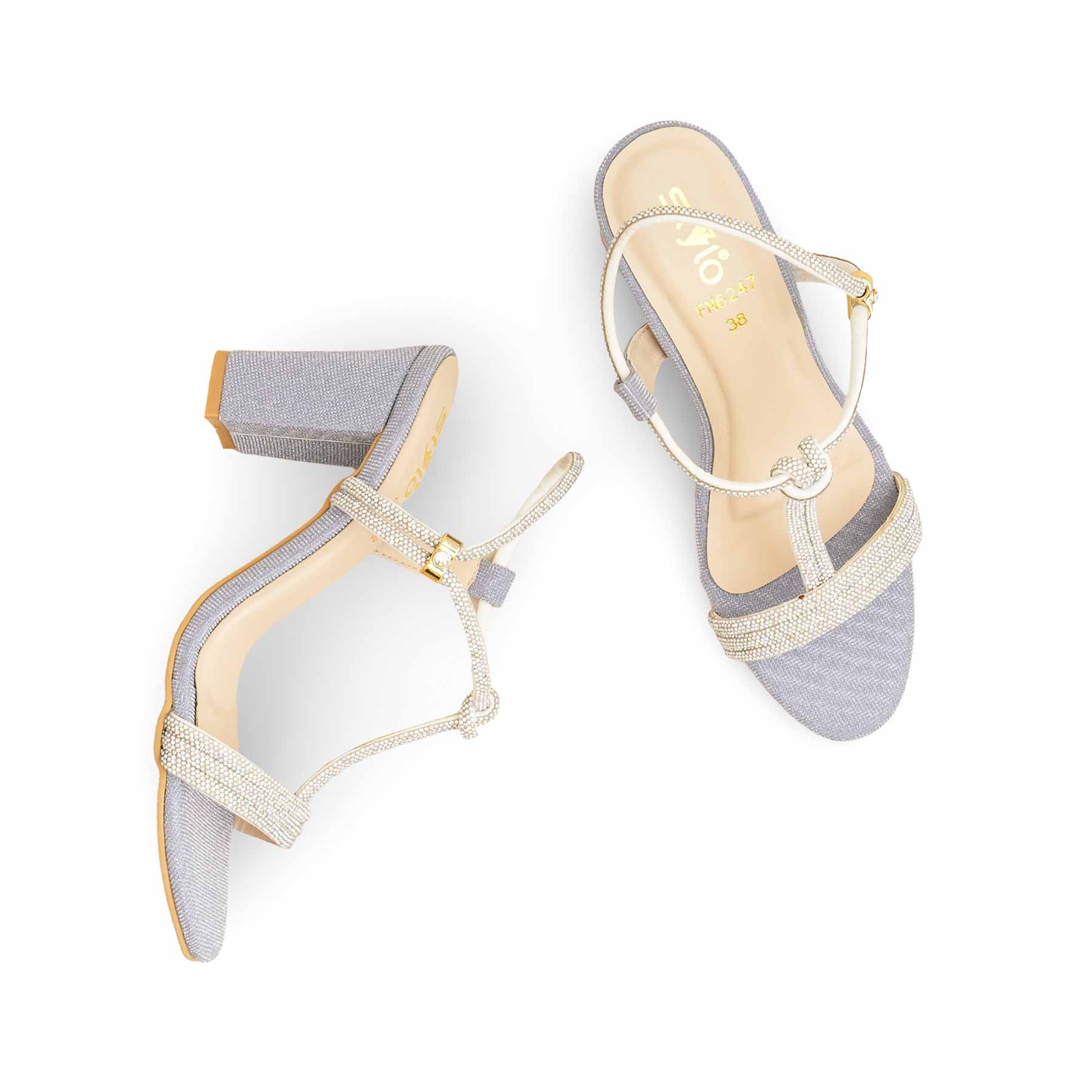 Purple Fancy Sandal For Ladies FN6247 - Image 5