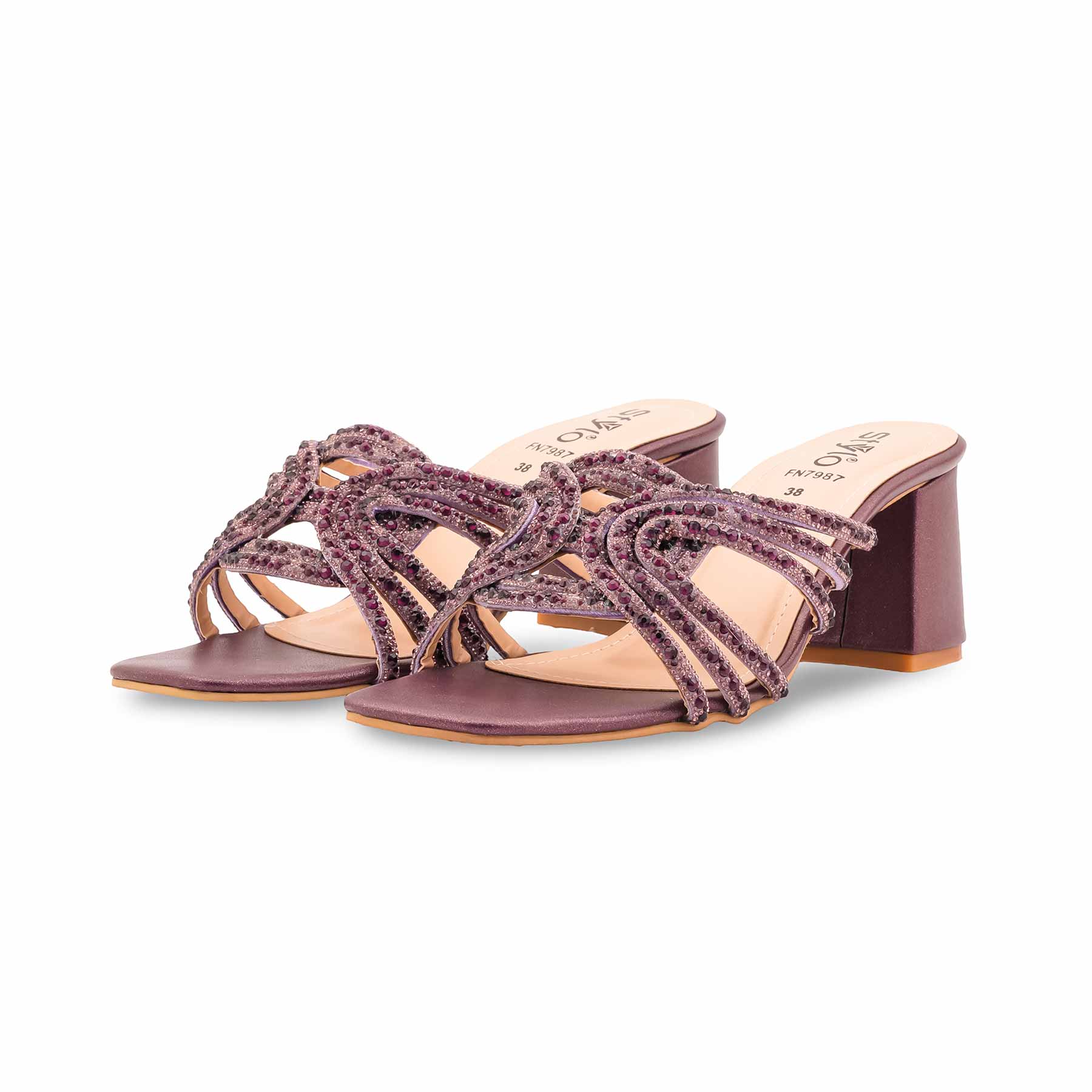 Purple Fancy Slipper For Ladies FN7987 - Image 3