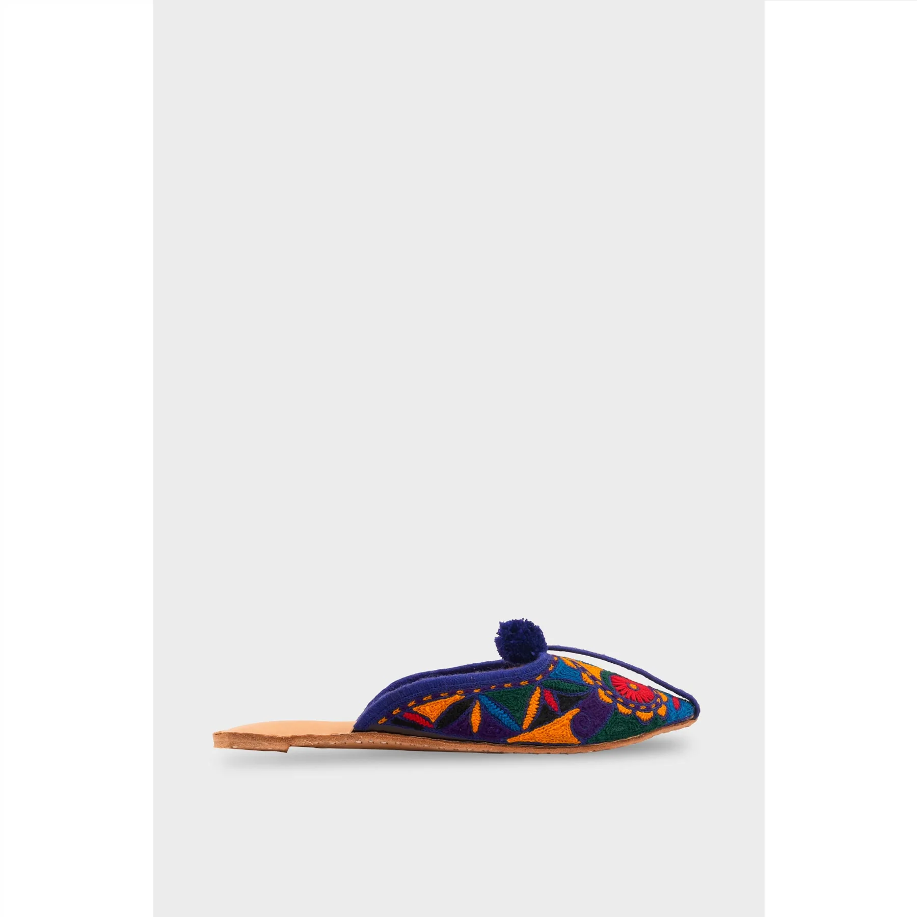 Purple Leather Khussa For Women EC8685 - Image 3