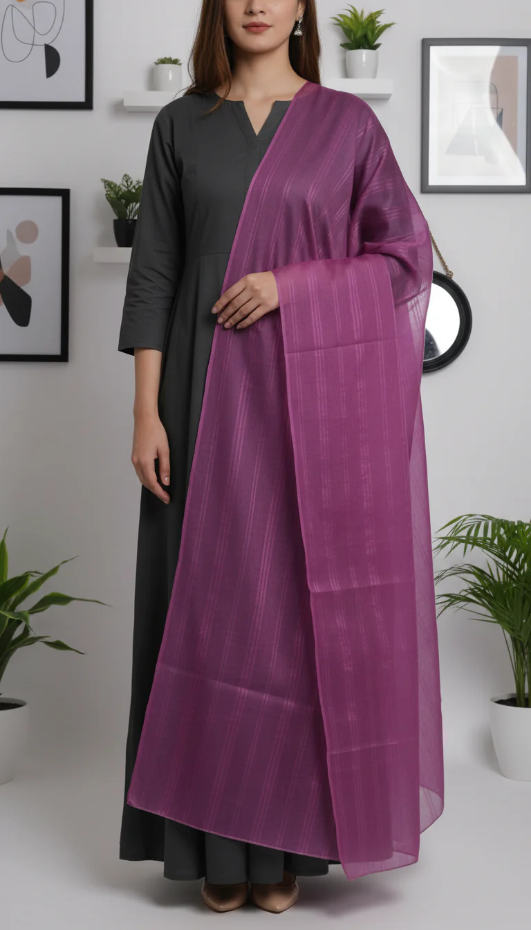 Purple Summer Stole PD6107 - Image 2