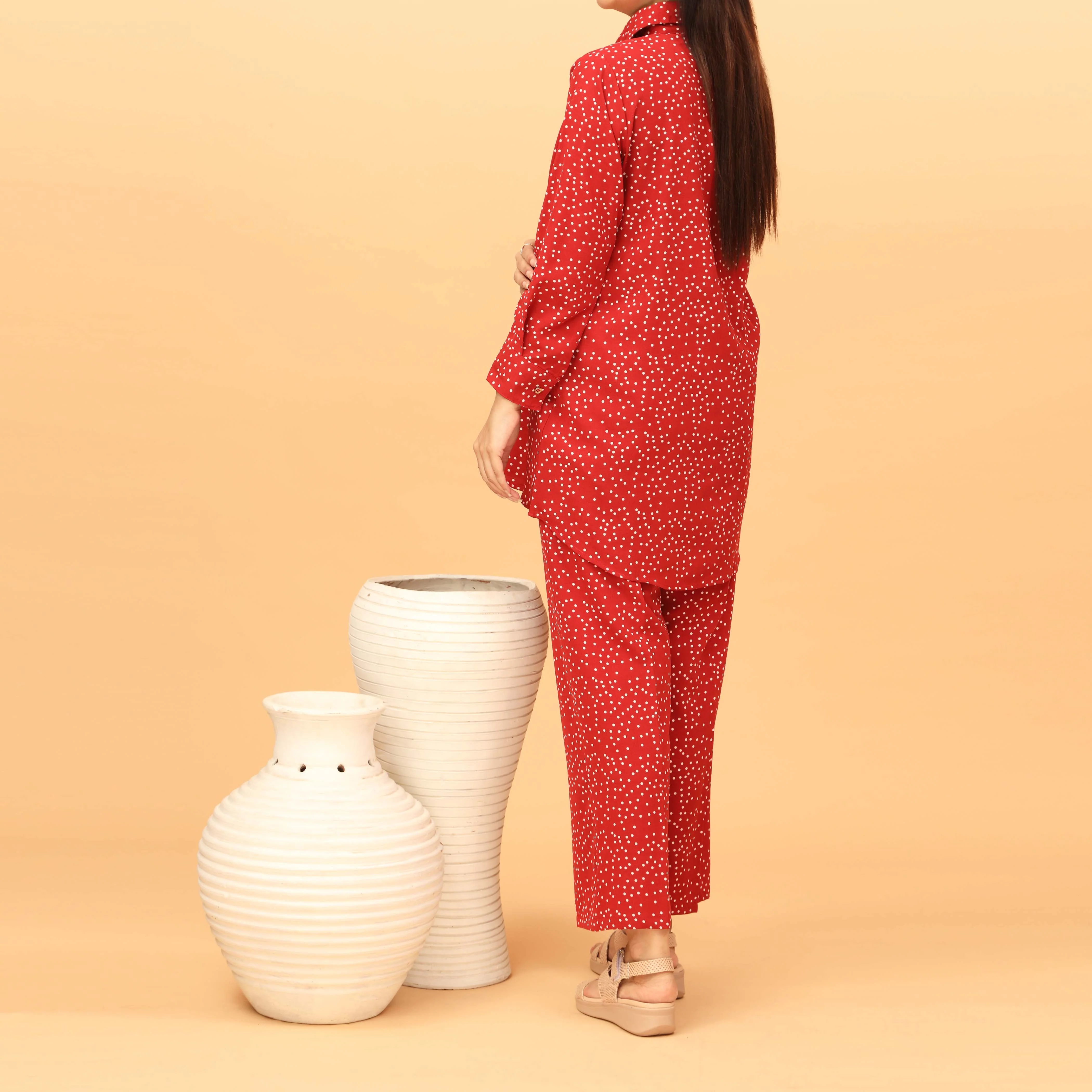 2PC Linen Suit PW4074 - Image 3