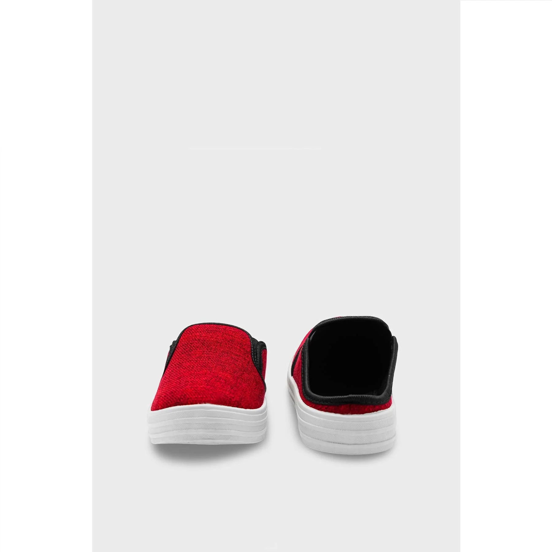 Red Canvas Slip Ons WN6200 - Image 14