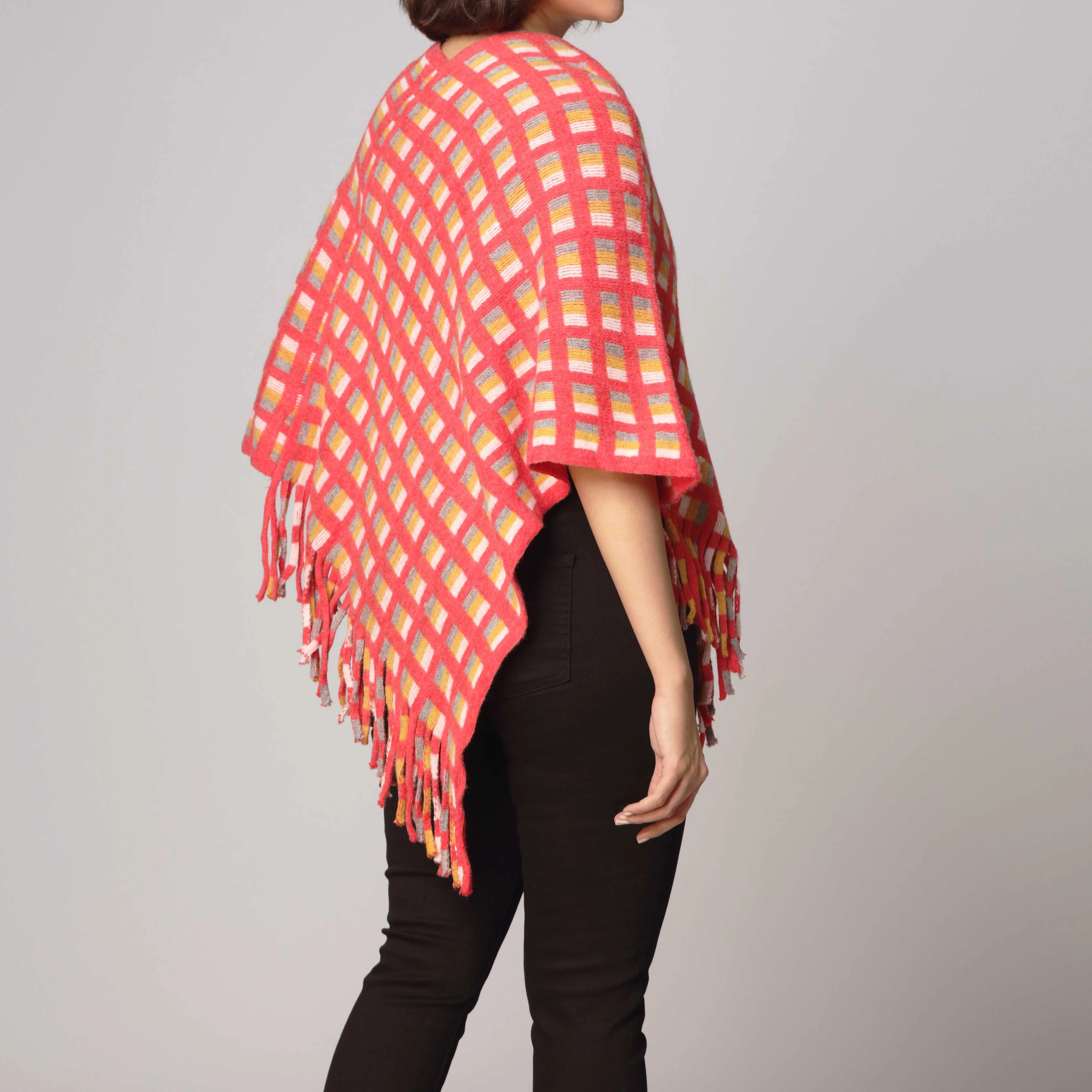 Red Cape Shawl PW2803 - Image 3