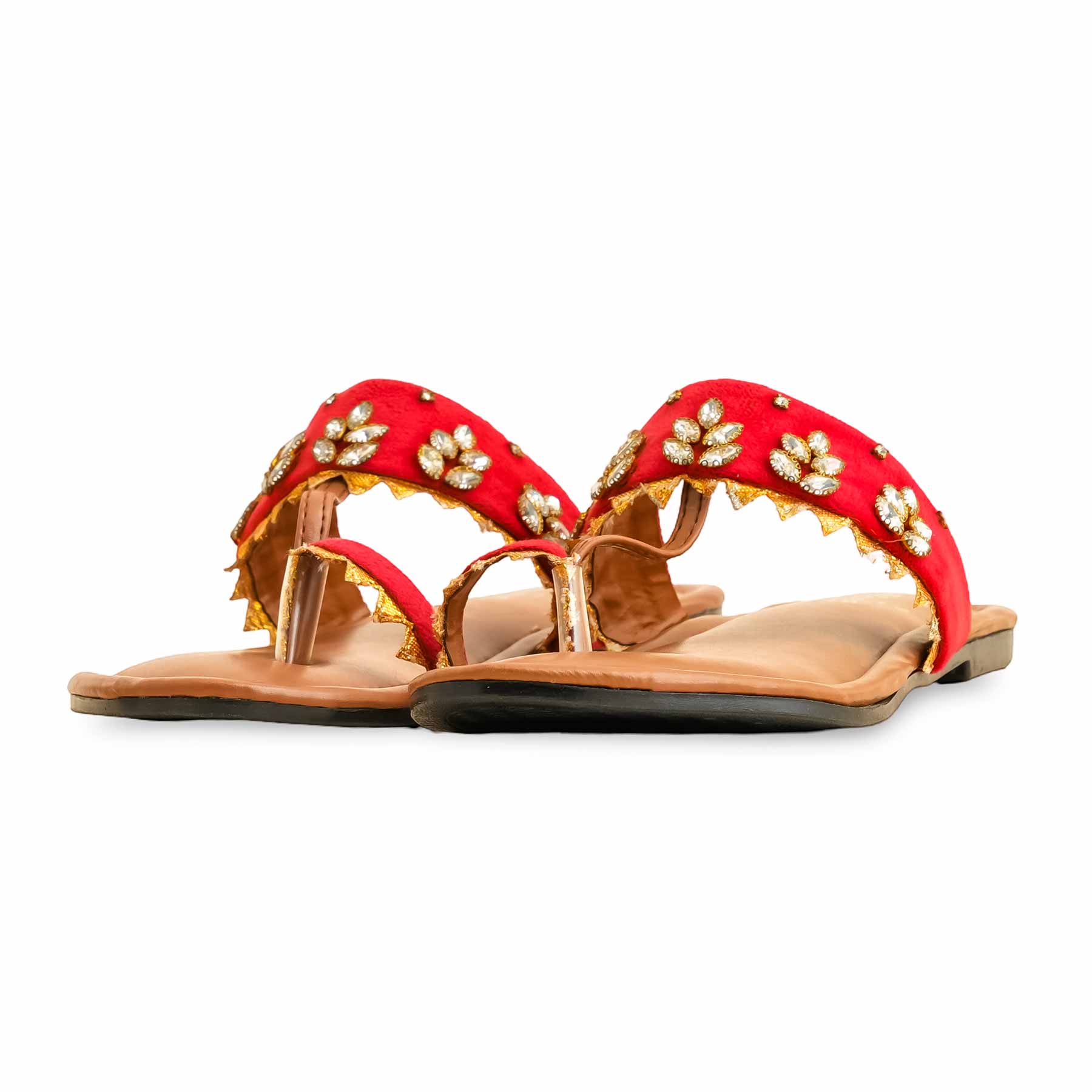 Red Casual Chappal CL1519 - Image 2