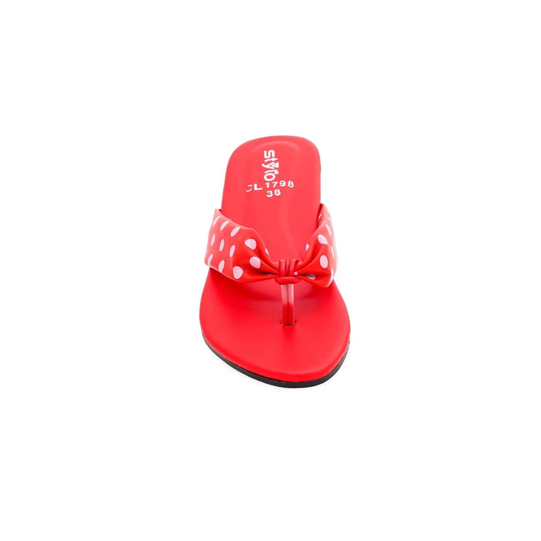 Red Casual Chappal CL1798 - Image 3