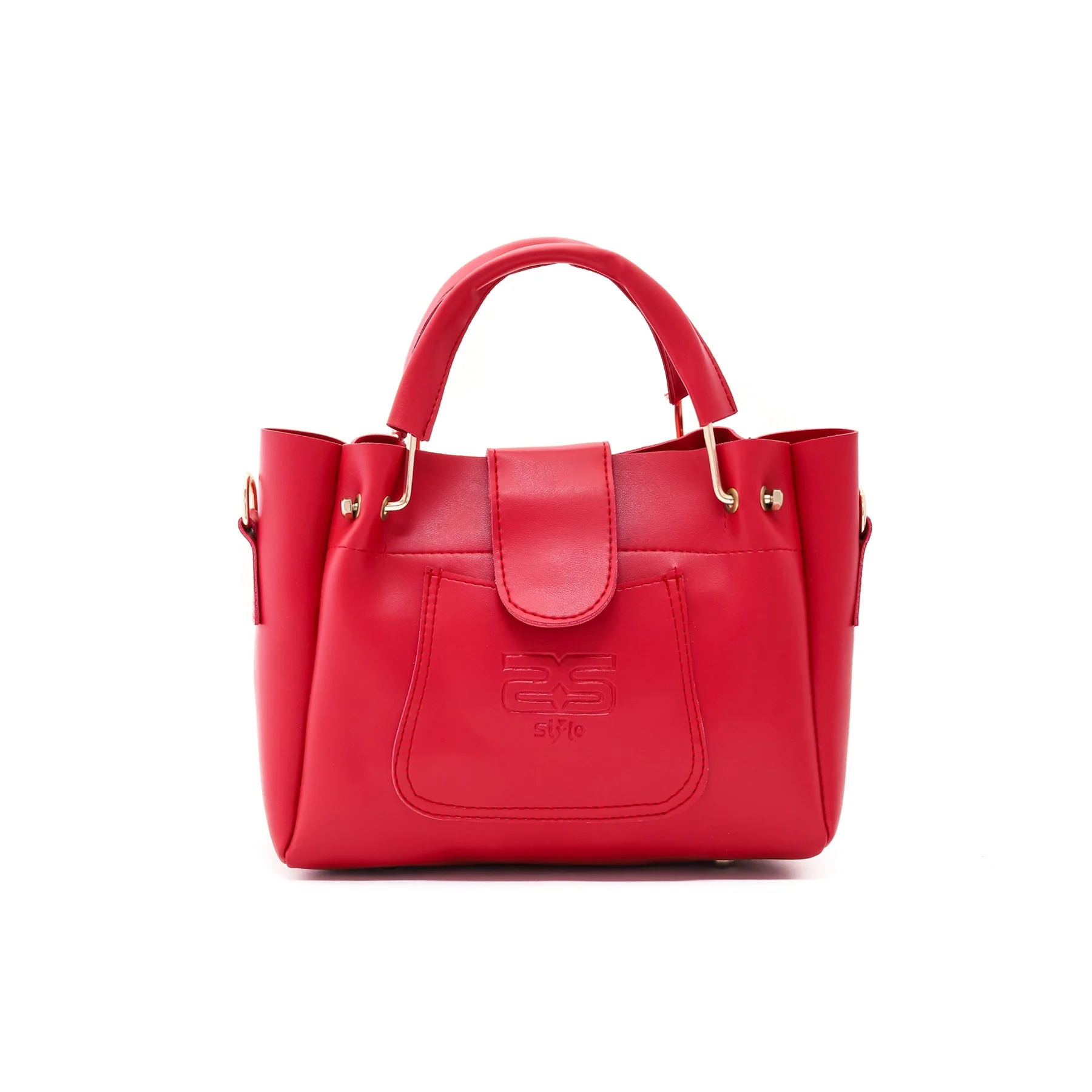 Red Casual Hand Bag P55117 - Image 2