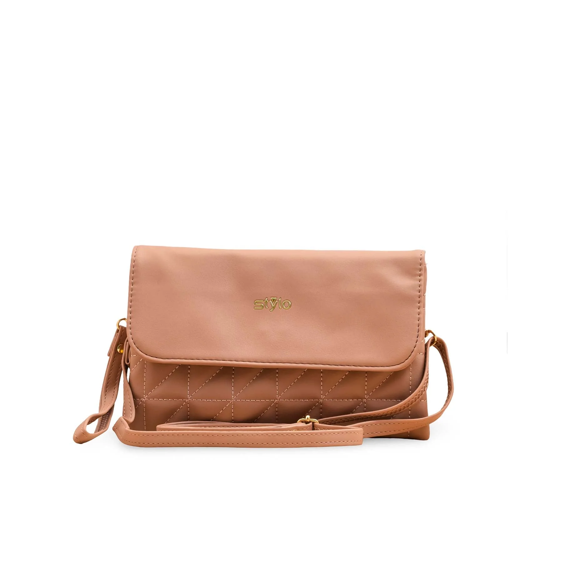 Red Casual Pouch For Ladies P97641 - Image 2